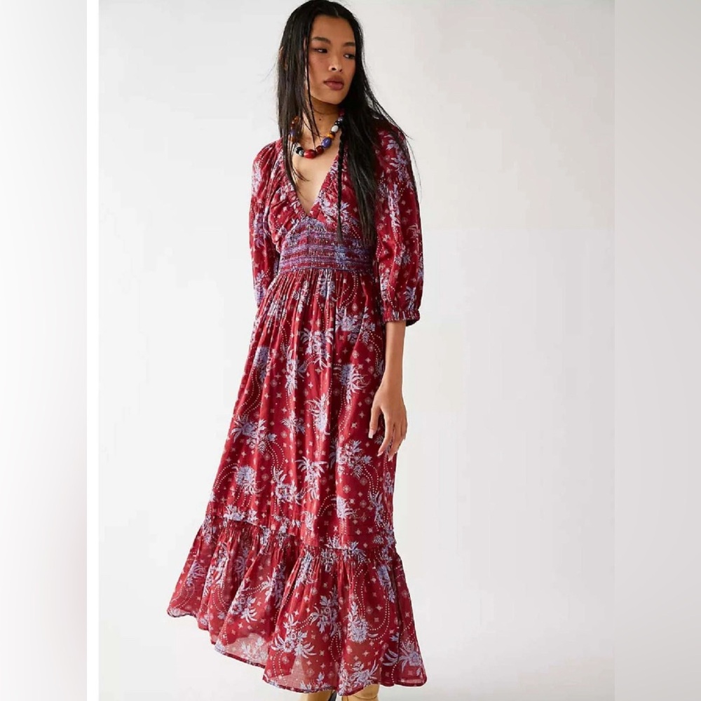 Free People Golden Hour Maxi Dress, NWT Size S